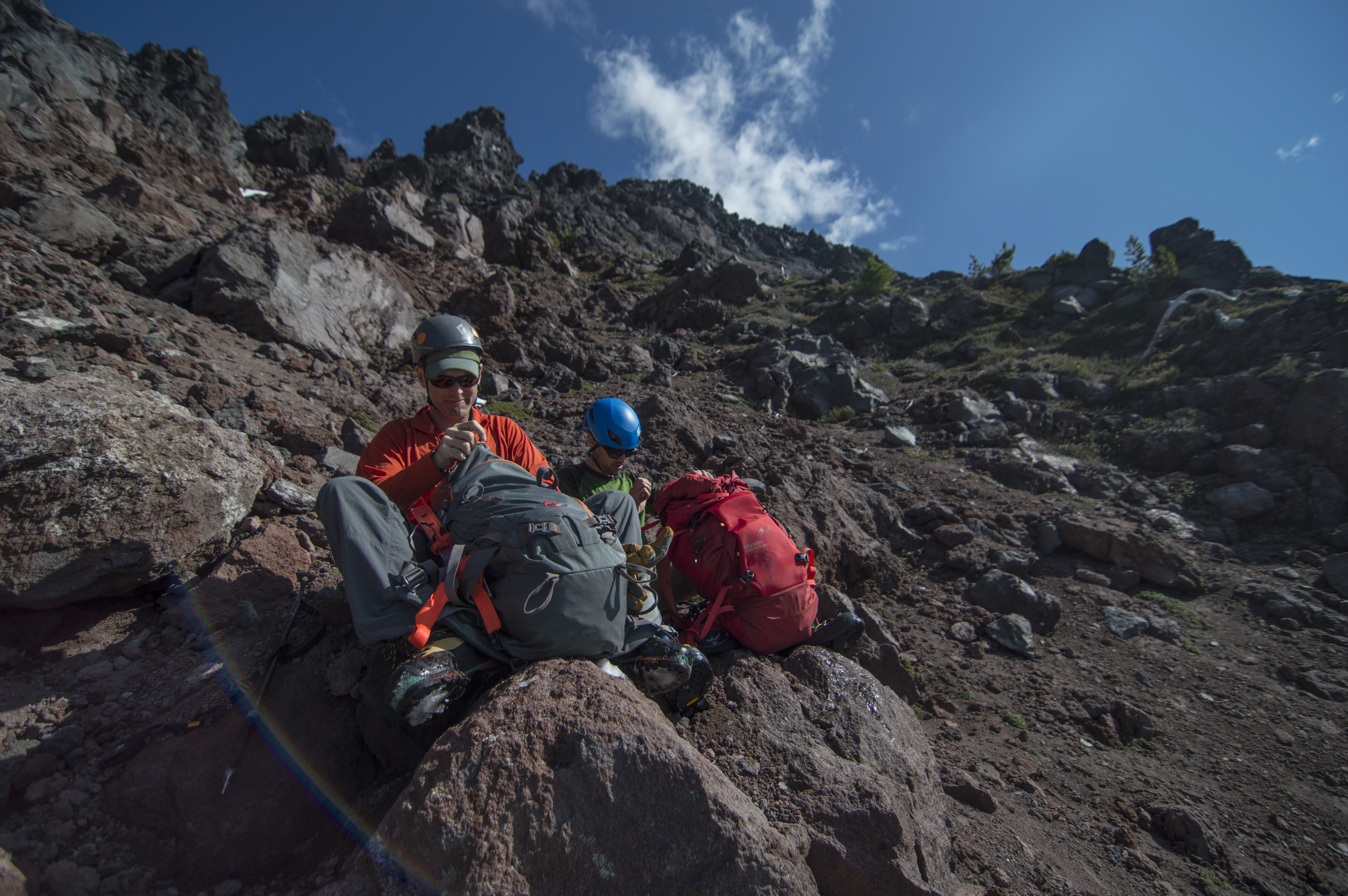 Gaining the North Ridge